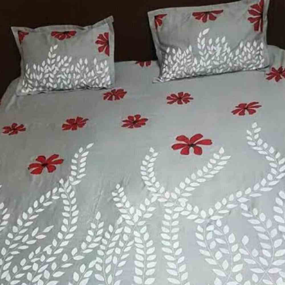 Handcrafted Applique Work Bedsheet